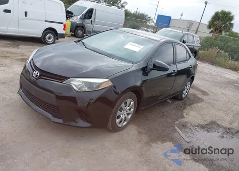 2014 Toyota Corolla Le z USA, uszkodzony, nr VIN 2T1BURHE8EC174008